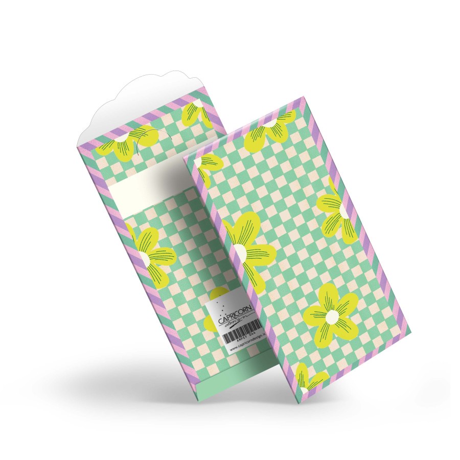 

Capricorn Design Amplop / Money Envelope Flowers Chekerboard isi 5 – AMPEF 044
