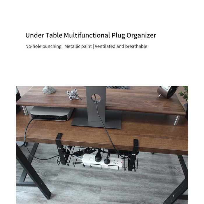 

READY STOK SAGE CT-01 UNDER DESK MOUNT CABLE MANAGEMENT TRAY READYY