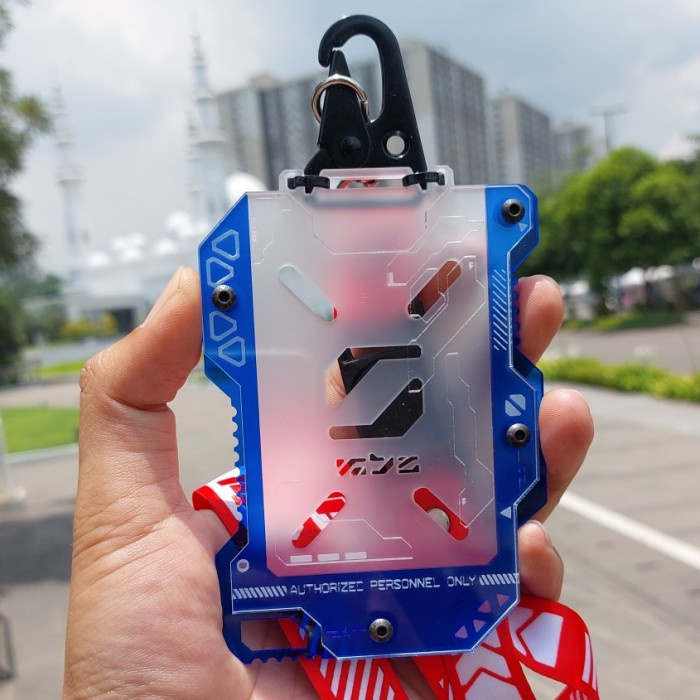 

DISKON ACRYLIC CARD HOLDER CYBERPUNK XYBERZ ZERO TECHWEAR INDONESIA NAME TAG READYY