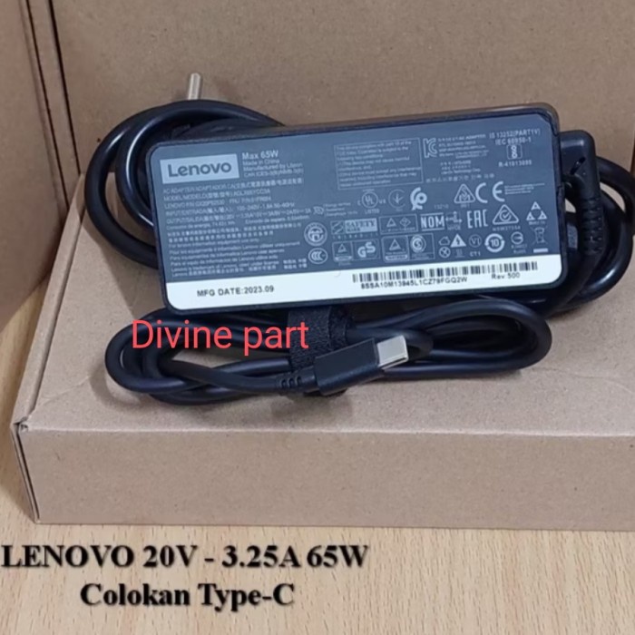 Adaptor Charger Lenovo Thinkpad X380 X390 X395 T490 T490S Type C