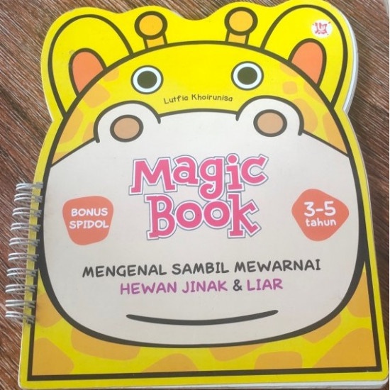 MAGIC BOOK MENGENAL SAMBIL MEWARNAI HEWAN JINAK & LIAR (BONUS SPIDOL)