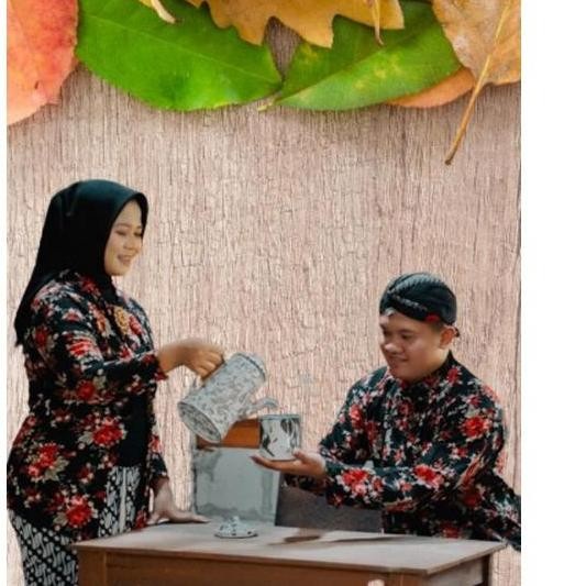 BOOM SALE Seller Baju Surjan pria Kebaya wanita motif kembang Pria Wanita Kebaya bunga Baju Adat