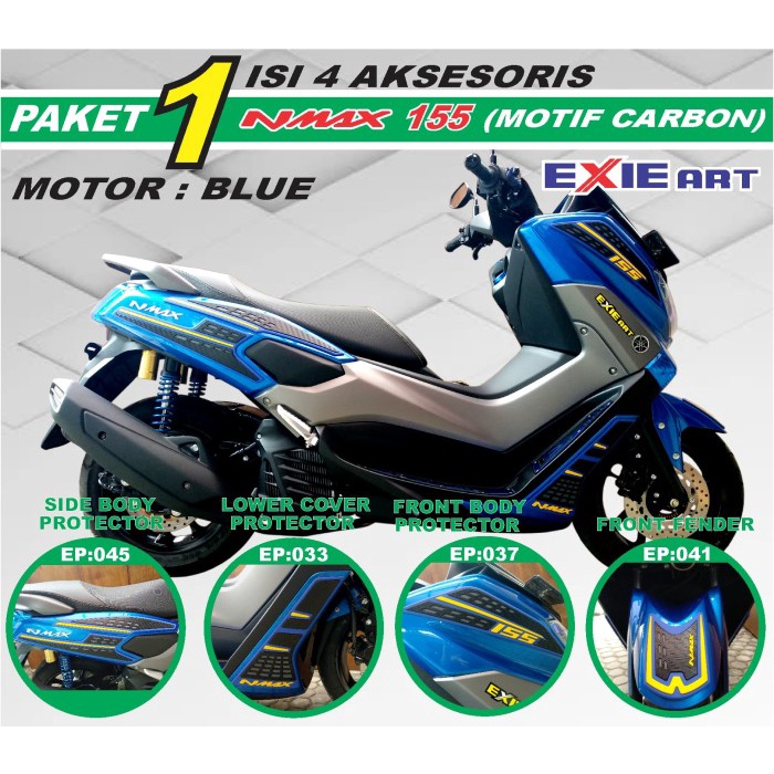 PAKET BODY PROTECTOR YAMAHA NMAX 155 - AKSESORIS CARBON NMAX 155