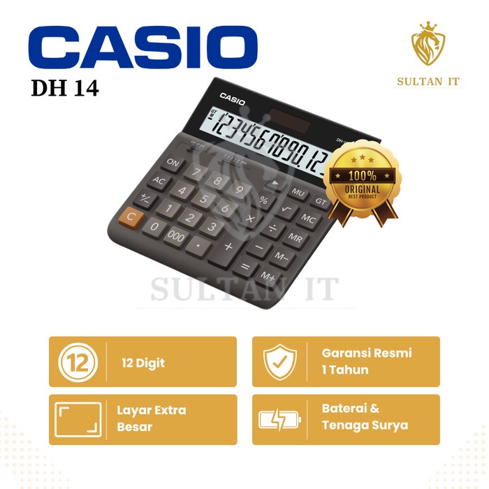 

Kalkulator Casio DH 12 Original TERLARIS/TERMURAH/TERPOPULER
