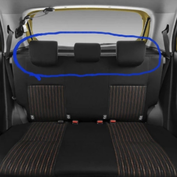 TOP HEADREST JOK DAIHATSU AYLA 2023 SANDARAN KEPALA JOK BELAKANG MOBIL AYLA AGYA -