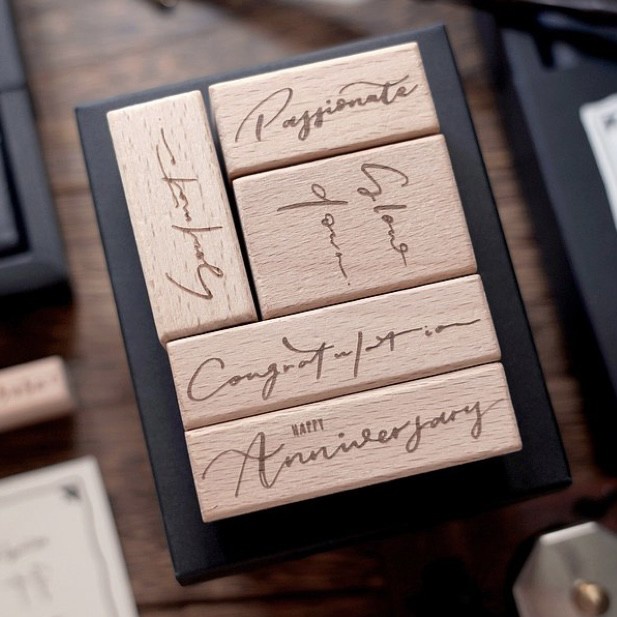 

Jr.journal Handwriting Rubber Stamp