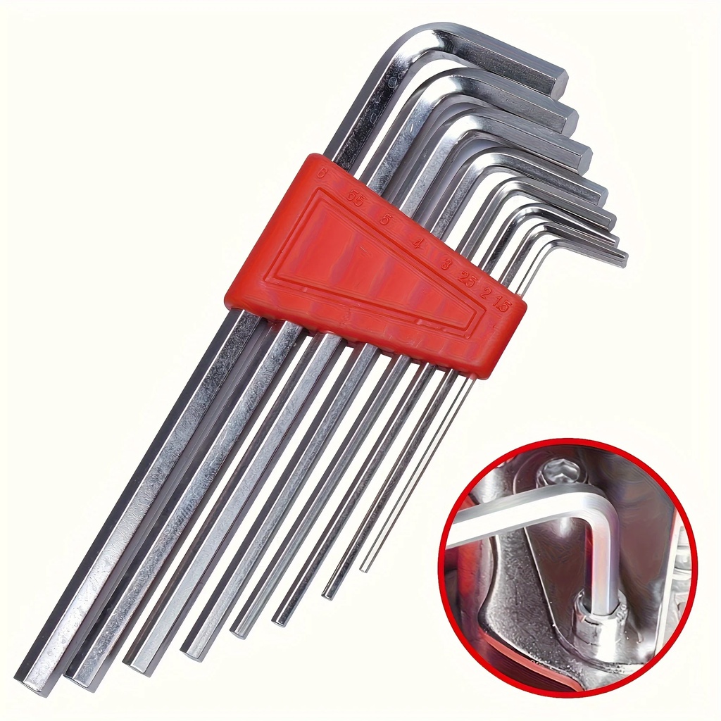 Metric Allen Wrench Set Inch Wrench L Wrench Keys Size Allen Key Short Arm Vehicle Repair Tool Set H