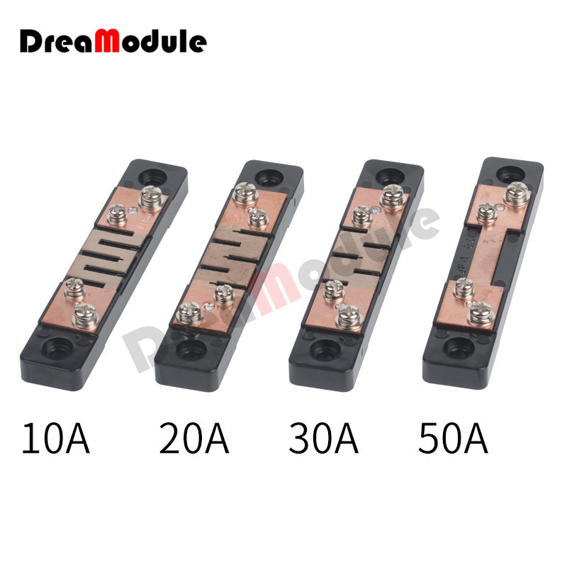 External Shunt JF-1 10A 20A 30A 50A 75mV Ammeter Shunt Resistor Shunt for DC Digital Voltmeter Ammet