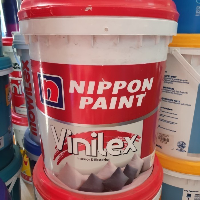 Cat Tembok Interior NIPPON PAINT VINILEX warna Pearly White 953A 5kg