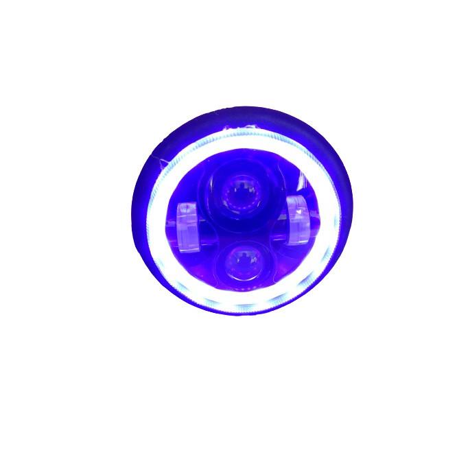 Promo Terbatas Headlamp Daymaker 5.75 Inch 4 Led Blue Angle Eyes Custom Cb Japstyle Tiger Bobber