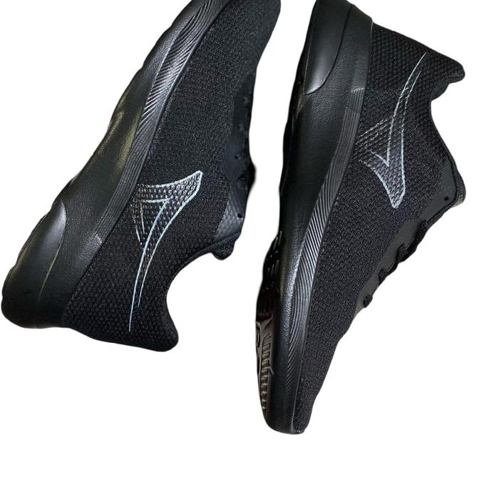 Sepatu Ardiles All Black , Sepatu Sekolah Pria Wanita Warna All Black, Warna Hitam Polos , Hitam