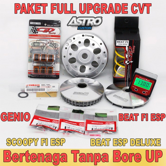Paket Kirian Cvt Beat Fi Esp Scoopy Fi Esp Genio Mangkok Ganda Beat Fi