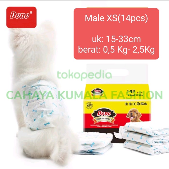 pampers anjing jantan pampers kucing anjing DONO Male Dono XS S M