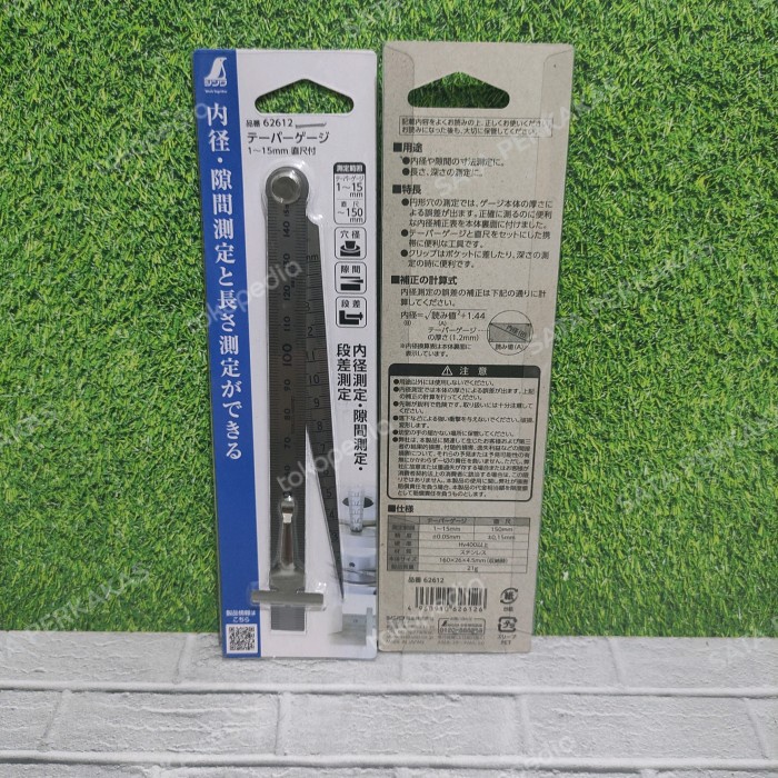 

Best Seller Taper Gauge 1-15 Mm & Penggaris 15 Cm Stainless Steel Shinwa 62612