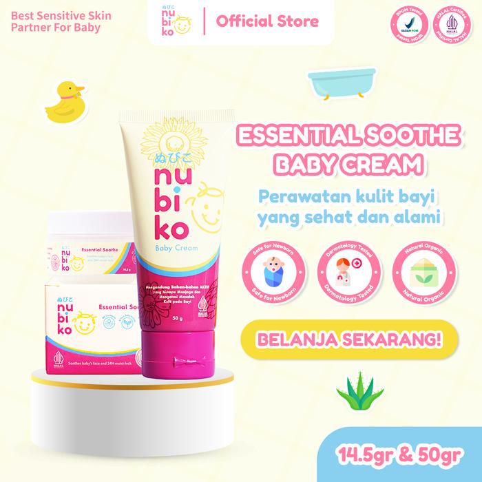 NUBIKO Paket Bundling Nubiko Baby cream + Nubiko Essential Soothe Bayi Kulit