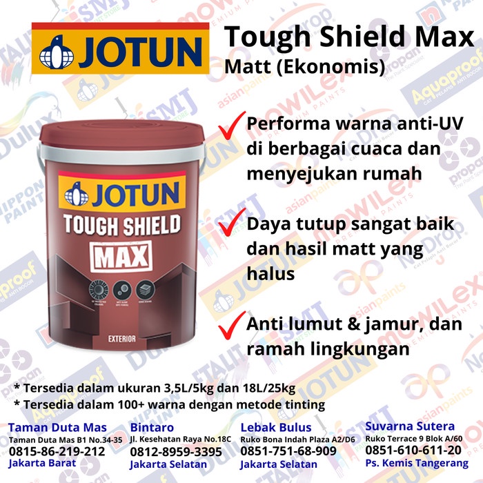 Cat Tembok Eksterior Jotun TOUGHSHIELD MAX warna LIGHT ANTIQUE 18L