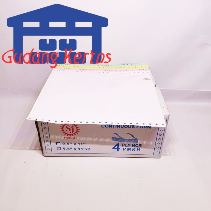 

Produk Terbaru Sj Premium Continuous Form 9.5" X 11" 4 Ply Ncr Terlaris. Packing Aman