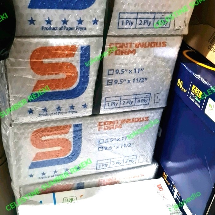 

Diskon Kertas Ncr/ Continous Form 4Ply 9.5 X 11' Cod