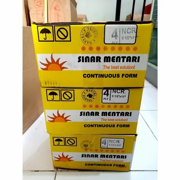 

Viral Kertas Sinar Mentari 4 Ply Wartel Continuous Form 9 1 2X11 Cod