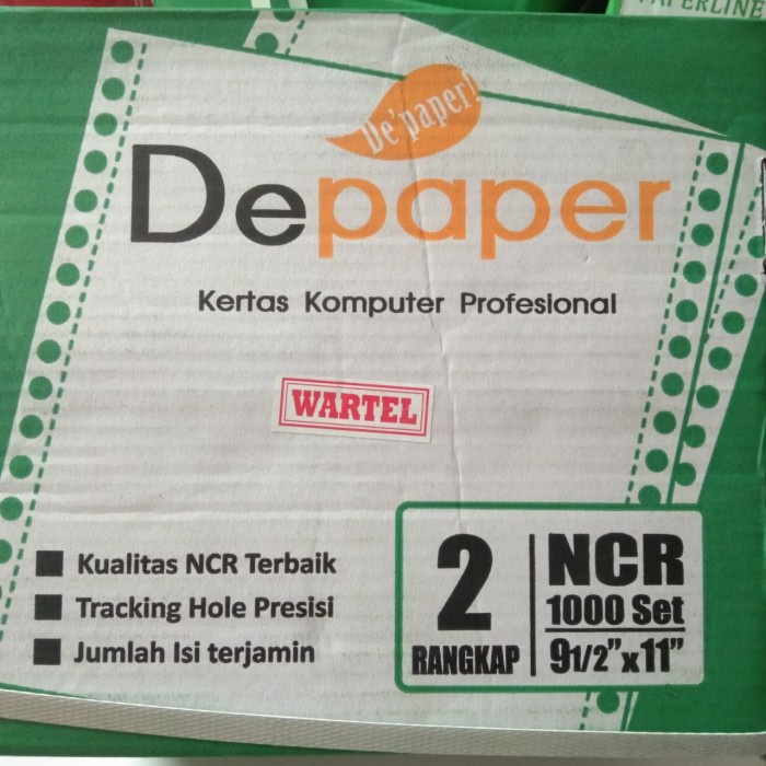 

Ready Stock Kertas Continous Depaper 2 Ply Wartel Cod