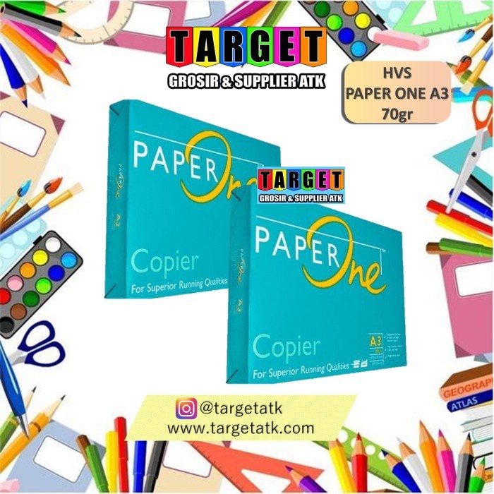 

Ready Stock Paper One Kertas Hvs A3 / Kertas Paperone 70Gr 75Gr 80Gr Gram Packing Aman