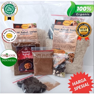 

BARU! Paket Beras Instant 1 kg Dan Bumbu Nasi kebuli komplit + Bumbu Basah