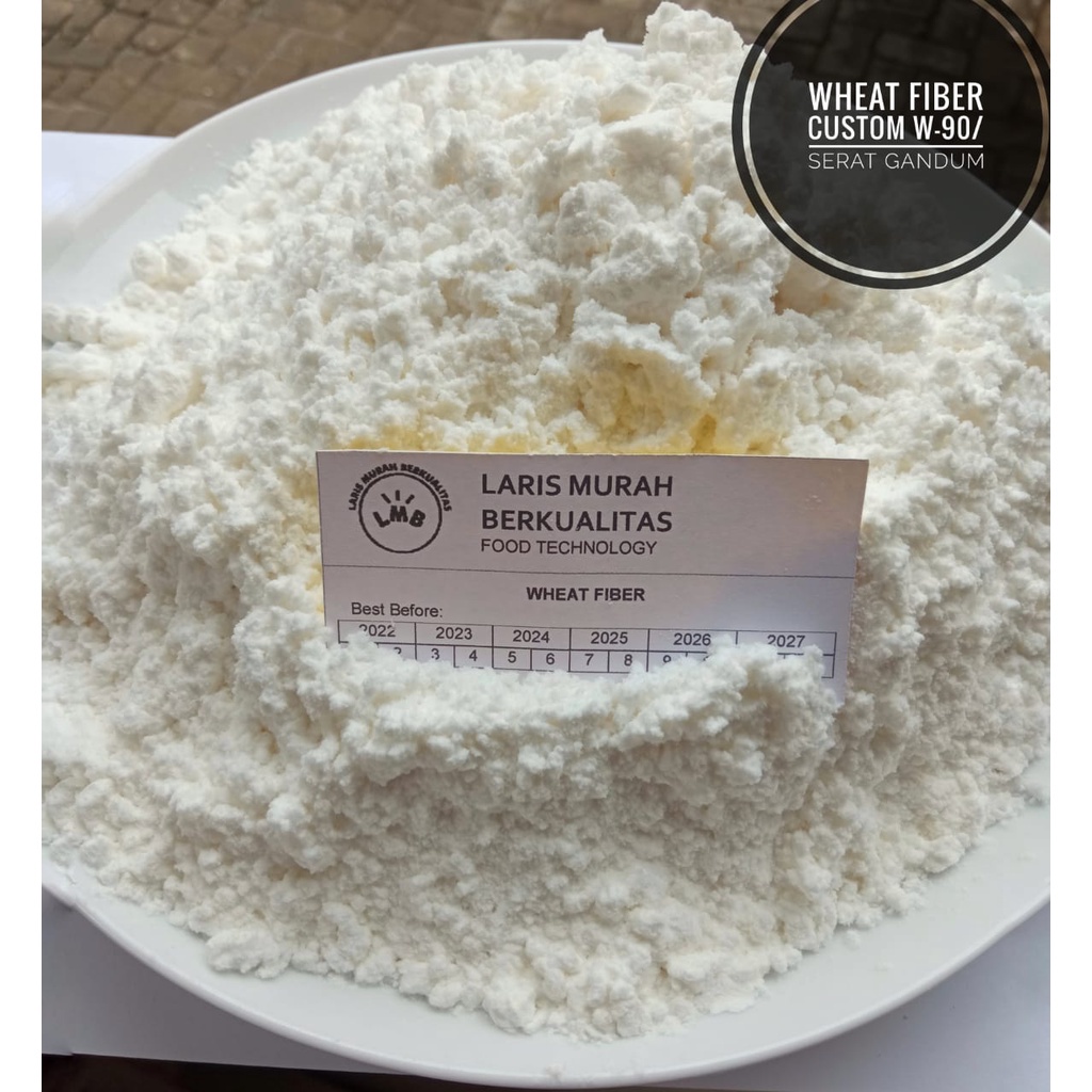 

CUSTOM WHEAT FIBER 500 GR - SERAT UNTUK BAKSO SOSIS NAGET BUGER BAKERY