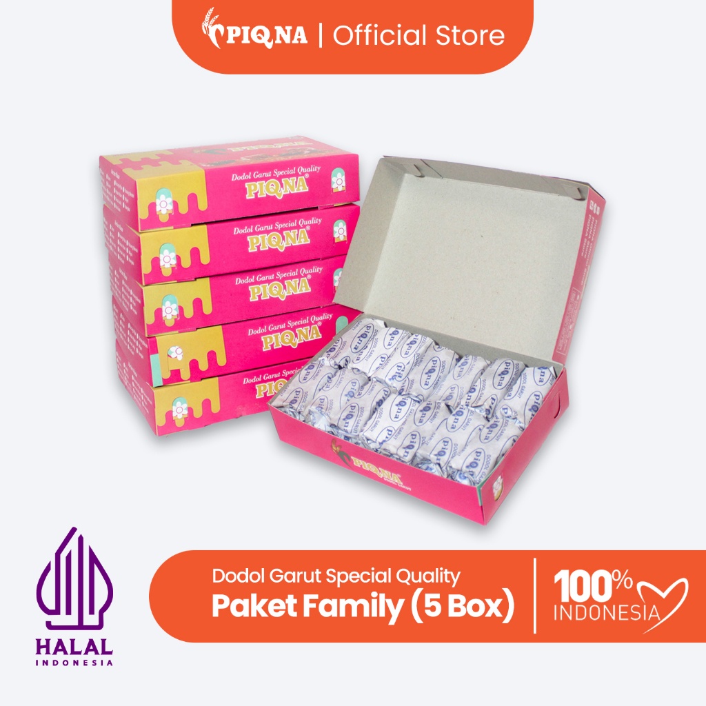

Dodol Garut PIQNA Paket Family Dodol Garut PIQNA isi 5 Box