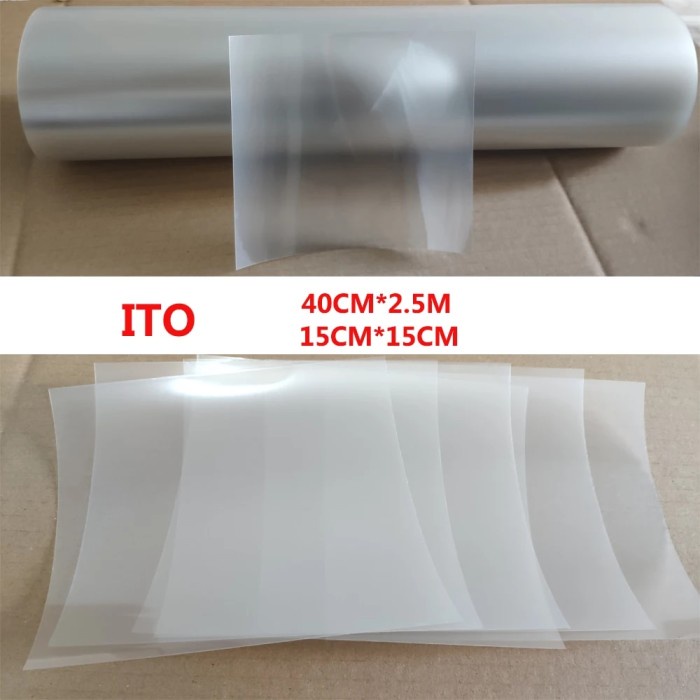 40cm X 2.5M ITO Coated PET Film for R&D Use (1 square meter) 80 -120