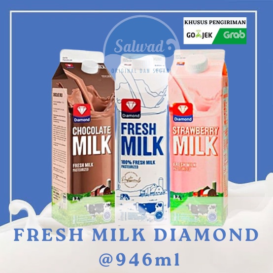 

Fresh Milk Diamond - Susu Segar Pasteurisasi (946ml)