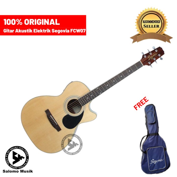 GITAR AKUSTIK ELEKTRIK SEGOVIA FC07 EQT GN FREE GIGBAG