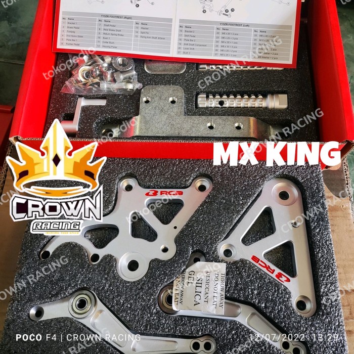 Terlaris Footstep Footrest Step Underbone Rcb Race Cnc Yamaha Mx King Motorcycle