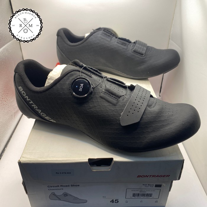 Bontrager CIRCUIT Road Cycling Shoes Black - Sepatu Sepeda Balap RoadBike Cleat MTB / Road Shoe With