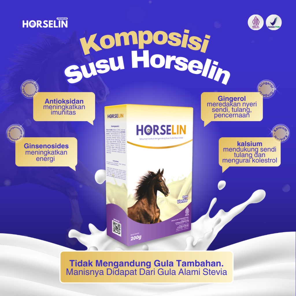 

HORSELIN Paket 3 Box Bundling Susu Kuda Atasi Nyeri Sendi Dan Pegal Linu