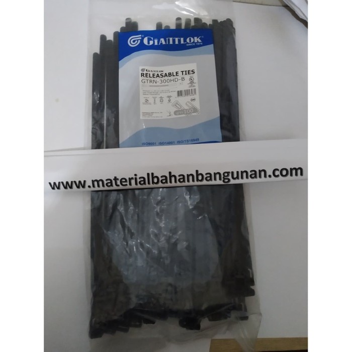 

Kabel Tis 7.6 X 300 Mm Gtrn Hitam Bisa Dibuka Tali Ties 100 Pcs Depok