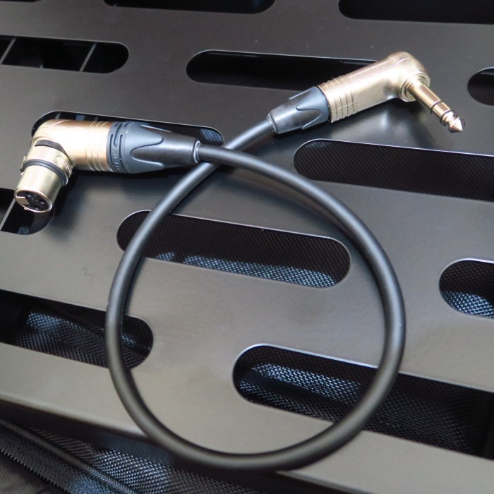 XLR female L to TRS L Right Angle Neutrik Mogami