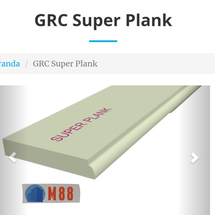 JJyoi- Superplank GRC List Plank 10 cm244cm 0.9 cm - Lisplang Super Plank