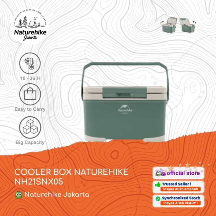 COOLER BOX PENDINGIN MAKANAN MINUMAN CAMPING NATUREHIKE NH21SNX05