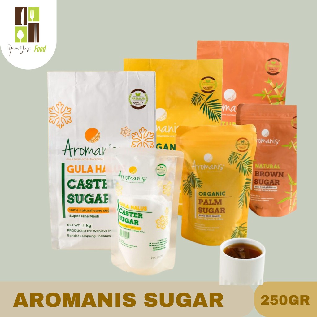 

AROMANIS Organic Palm Sugar - Brown Sugar - Caster Sugar Gula Aren Kemasan 250gr