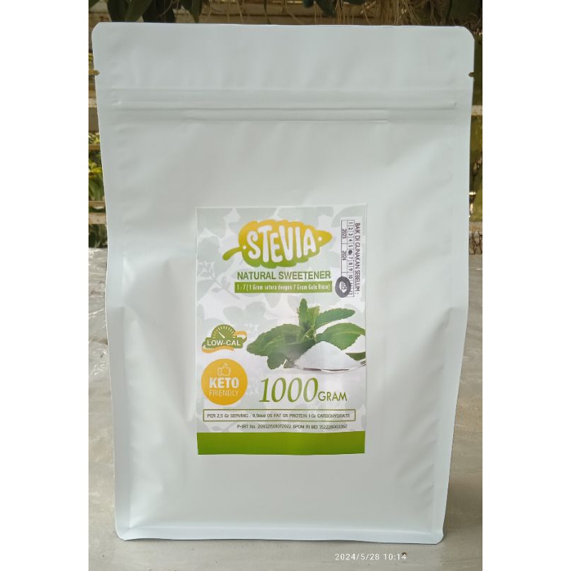 

stevia sugar powder Bubuk Halus Gula Stevia kemasan 1 Kg