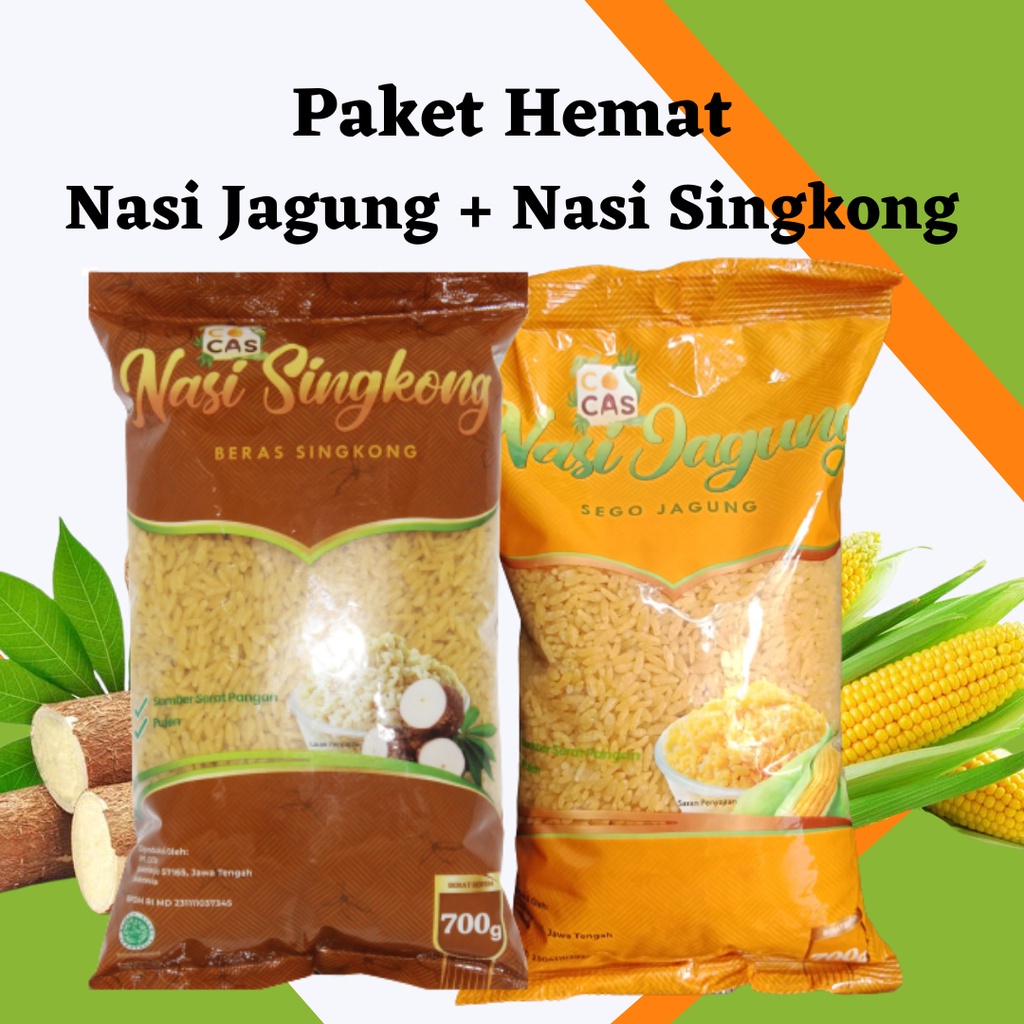 

Paket Hemat Nasi Jagung dan Nasi Singkong/ kebunjagung