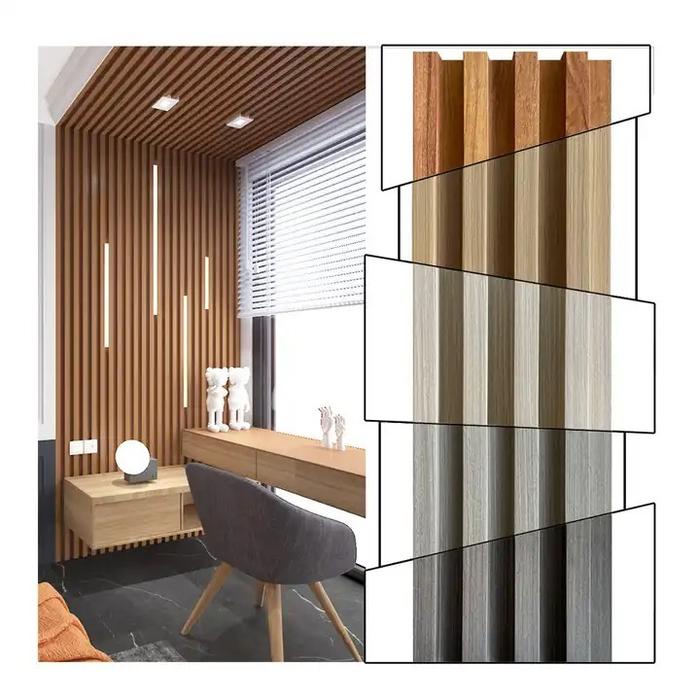 PAKET 2 Pcs Wood Panel WPC Ukuran 290cm Wall Panel PVC Motif Kayu Kisi Kisi Kayu Dekorasi Tembok
