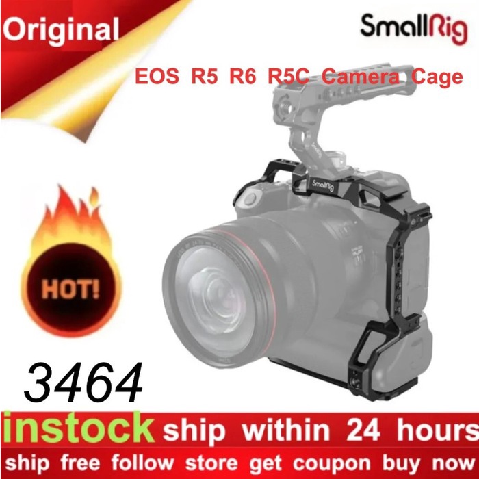 SmallRig EOS R5 R6 R5C Camera Cage for Canon EOS R5/R6/R5C with