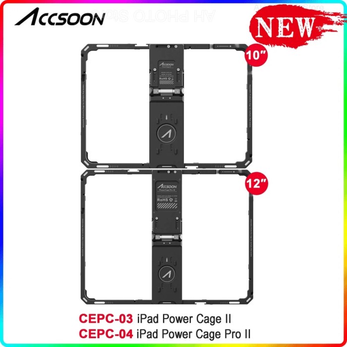 Accsoon CEPC-03 CEPC-04 iPad Power Cage Pro II For iPad Air Pro 10/12