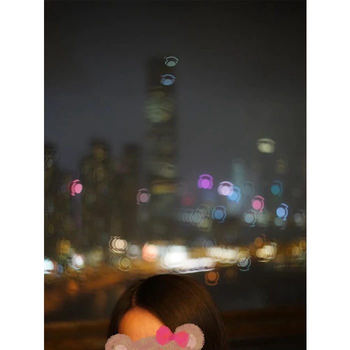 metal swirly bokeh effect filter 4352mm fixed focus telephoto lens