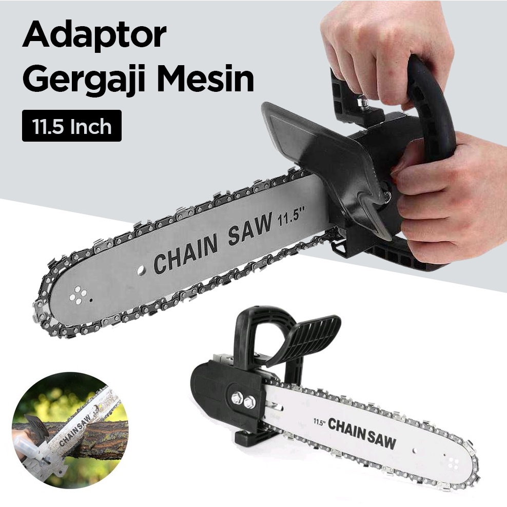 JUAL ADAPTOR MINI CHAINSAW MESIN GERINDA CHAIN SAW STAND / MINI ADAPTOR CHAINSAW 11,5" INCH CHAIN
