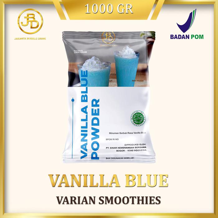 

Bubuk Minuman Premium Rasa Vanilla Blue 1Kg Bubble Drink Powder Red Jelly Cincau Susu Stroberi Promo