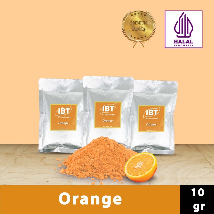 

Ready" Pure Orange Powder Murni Bubuk Jeruk Import Makanan Kue 50 Gr