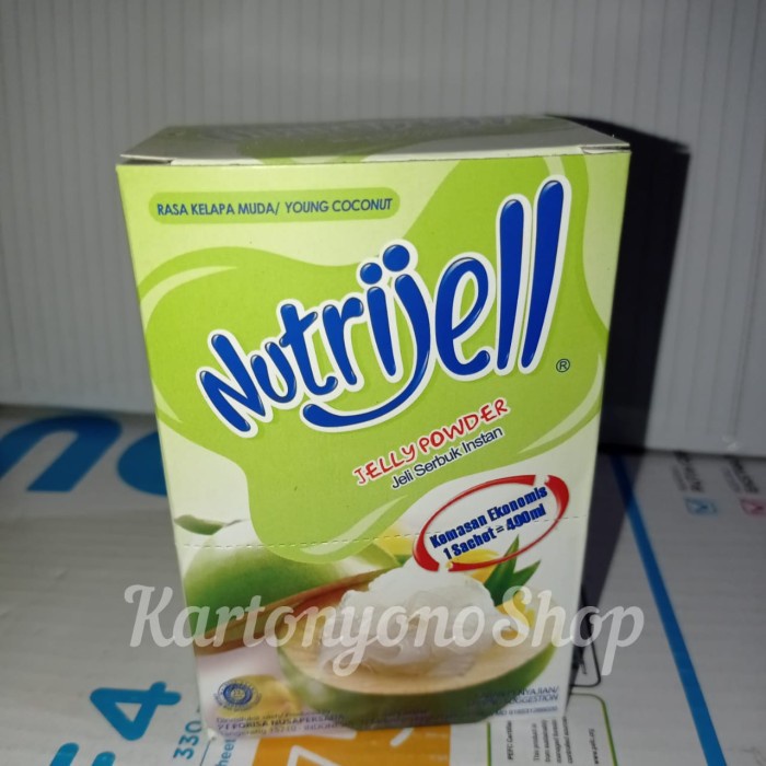 

Ready" Nutrijell Nutrijel Rasa Kelapa Muda Ekonomis Per Pak Isi 12Bks