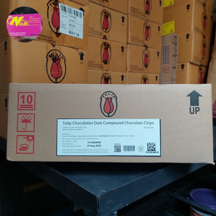 

Ready" Coklat Chip Tulip 10 Kg Khusus Grab Dan Gojek